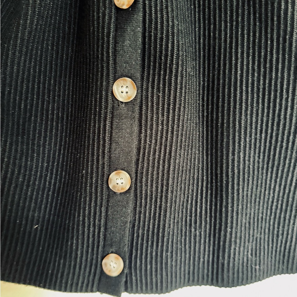 Express Black Ribbed Halter Top - Picture 2 of 7